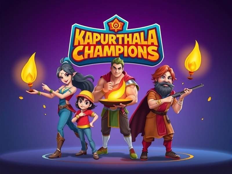 Kapurthala Champions game logo and characters
